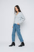 Crystal-Button Front Cardigan